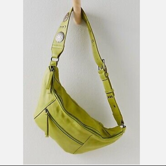 Free People Wilder Embellished Sling Bag Leather crossbody  Concho Strap NWT - Picture 2 of 7